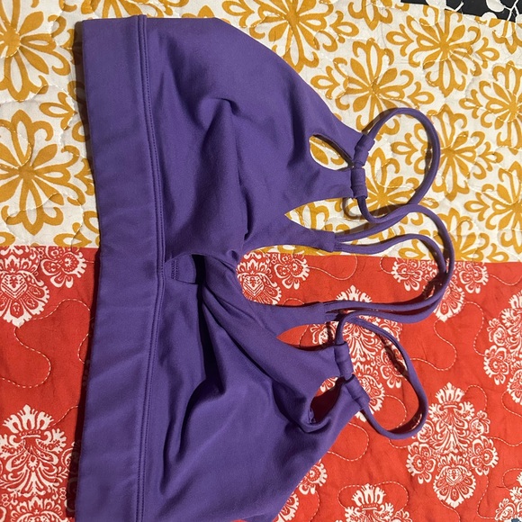 Bombshell Sportswear Twist Sports Bra & Leggings Royal Purple Women's Small - Picture 6 of 10